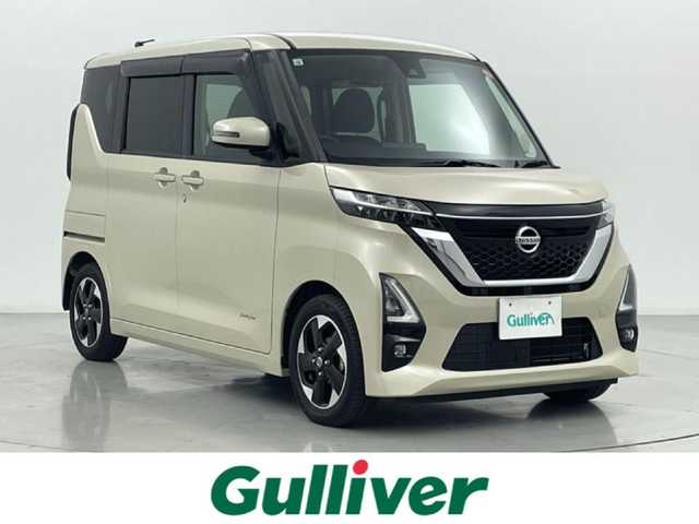 日産 ルークス ハイウェイスター X 熊本県 2021(令3)年 4.2万km フローズンバニラパール 禁煙車　/全方位カメラ　/バックカメラ　/片側パワースライドドア　/前後クリアランスソナー　/アイドリングストップ　/サーキュレーター　/エマージェンシーブレーキ　/車線逸脱警報　/先行車発進お知らせ機能/ふらつき警報機能/道路標識表示/速度標識表示/横滑り防止/純正フロアマット/純正１４インチAW/オートライト/LEDヘッドライト/フォグランプ/スマートキー/プッシュスタート/スペアキー1本