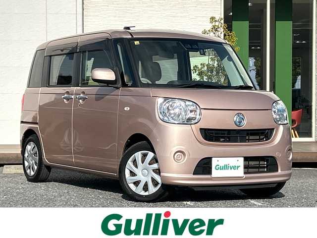 ダイハツ ムーヴ キャンバス X SA Ⅲ 千葉県 2018(平30)年 6.8万km ライトローズマイカメタリックⅡ ディスプレイオーディオDUK－W68D　バックカメラ　両側電動スライドドア　ドラレコ　BT　DVD　スマアシ　AHB　USB　スマートキー　オートライト　コーナーセンサー　アイドリングストップ