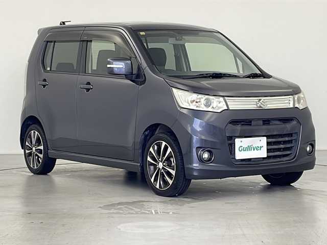 スズキ ワゴンＲ スティングレー T 岐阜県 2012(平24)年 13.4万km ルナグレーパールメタリック 社外ナビ/CD/DVD/SD/USB/ワンセグTV/パドルシフト/ステアリングリモコン/ドライブレコーダー/プッシュスタート/スマートキー/スペアキー1本/純正アルミホイール/オートライト/ETC