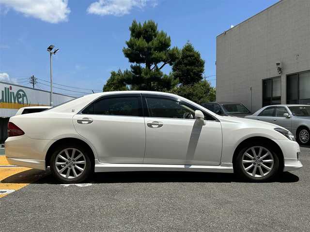 トヨタ クラウン ロイヤル ロイヤルサルーン G 静岡県 2009(平21)年 6.5万km ホワイトパールクリスタルシャイン ワンオーナー/サンルーフ/純正ナビ/フルセグTV/DVD/CD/MD/MSV/バックカメラ/サイドカメラ/ベージュ革シート/運転席シートメモリー/前席パワーシート/前席シートヒーター/前席エアシート/クルーズコントロール/リヤ電動サンシェード/クリアランスソナー/全ドアイージークローザー/トランクイージークローザー/ビルトインETC/HIDヘッドライト/TVキャンセラー/リバース連動ミラー/ステアリングスイッチ/スマートキー×2/保証書/取扱説明書/ナビ取扱説明書/H24/26/28/30/R2/4/6点検記録簿有