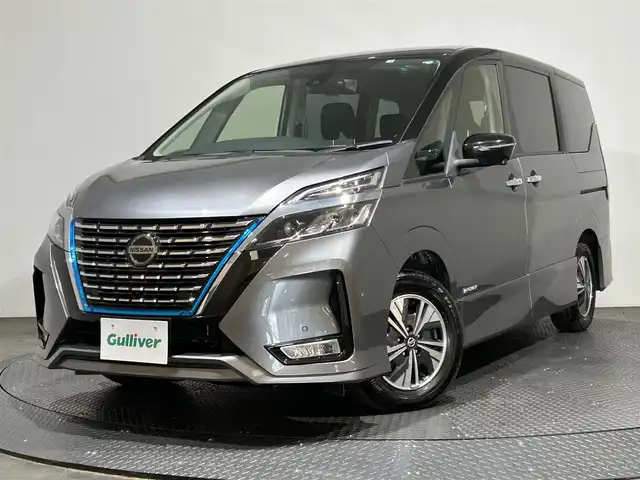 日産 セレナ e－パワー ハイウェイスター V 愛媛県 2022(令4)年 2.5万km ダークメタルグレー/ダイヤモンドブラック ・プロパイロット/・純正10インチナビゲーション/・Bluetooth/フルセグテレビ/DVD/・フリップダウンモニター/・アラウンドビューモニター/・両側パワースライドドア/・LEDヘッドライト/・ドライブレコーダー/・ETC/・クルーズコントロール/・スマートキー/・コーナーセンサー