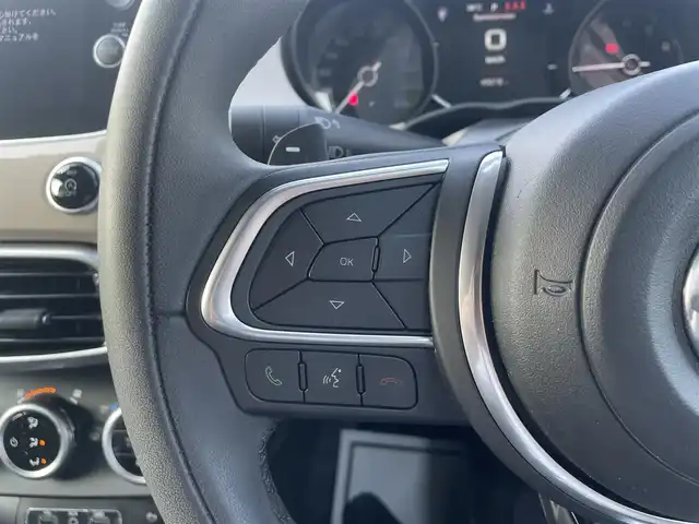 フィアット ５００Ｘ クロス 滋賀県 2019(令1)年 4.6万km ベージュ 車体カラー（カプチーノベージュ）/ワンオーナー/パワーシート（前席）/シートヒーター（前席）/純正フロアマット/純正17インチアルミホイール/LEDヘッドライト/純正ドアバイザー/パドルシフト/Bluetooth/AUX/USB/アイドリングストップ/ETC/ドライブレコーダー（前のみ）/クルーズコントロール/レーンキープアシスト/スマートキー/スペアキー1本/保証書/取説書