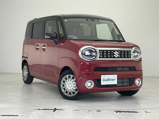 スズキ ワゴンＲ スマイル HYBRID X 沖縄県 2022(令4)年 0.7万km フェニックスレッドパール/ブルーイッシュブラックパール 社外ナビ【CN-E330D】/（フルセグ、Ｂｌｕｅｔｏｏｔｈ、、ＣＤ、ラジオ）/両側パワースライドドア/ＥＴＣ/衝突軽減ブレーキ/コーナーセンサー/ＬＥＤヘッドライト/オートライト/フォグランプ/プッシュスタート/スマートキー