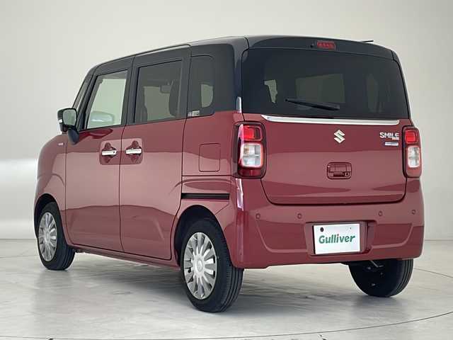 スズキ ワゴンＲ スマイル HYBRID X 沖縄県 2022(令4)年 0.7万km フェニックスレッドパール/ブルーイッシュブラックパール 社外ナビ【CN-E330D】/（フルセグ、Ｂｌｕｅｔｏｏｔｈ、、ＣＤ、ラジオ）/両側パワースライドドア/ＥＴＣ/衝突軽減ブレーキ/コーナーセンサー/ＬＥＤヘッドライト/オートライト/フォグランプ/プッシュスタート/スマートキー