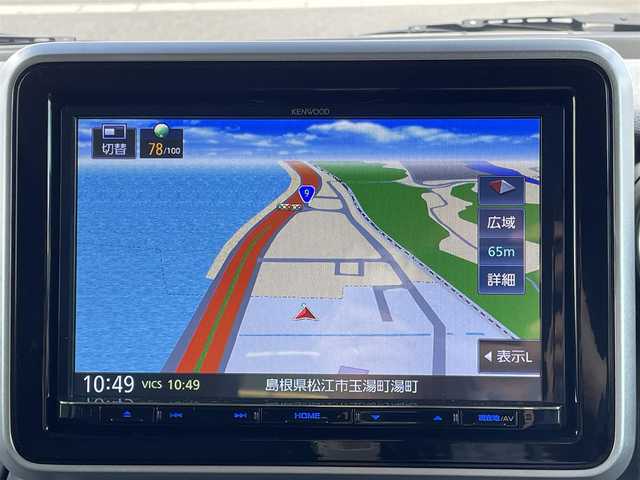 スズキ スペーシア ギア HYBRID XZ 島根県 2022(令4)年 2.5万km クールカーキパールメタリック/ガンメタリック2トーン 登録時走行距離24663km/社外8インチナビ/フルセグテレビ/バックカメラ/両側パワースライドドドア/衝突軽減ブレーキ/レーンキープアシススト/レーダークルーズコントロール/前席シートヒーター/プッシュスタート/スマートキー(スペアスマート×1)/ウインカーミラー/ドアバイザー/ETC