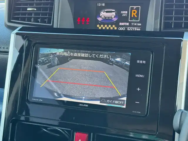 トヨタ ルーミー カスタムG S 滋賀県 2018(平30)年 6.3万km 黒 ワンオーナー/イクリプスフルセグナビ/　フルセグ Bluetooth CD DVD AM FM/バックカメラ/ドライブレコーダー前後/ETC/両側パワースライドドア/シートヒーター/スマートアシストII/衝突回避支援システム/衝突回避支援ブレーキ機能/衝突警報機能（対車両・対歩行者）/車線逸脱警報機能/誤発進抑制制御機能/後方誤発進抑制制御機能/先行車発進お知らせ機能/クリアランスソナー/LEDヘッドランプ（オートレベリング機能付）/LEDフロントフォグランプ＋LEDイルミネーションランプ/純正14インチアルミ/純正フロアマット/純正ドアバイザー/スマートキー×2/プッシュスタート/