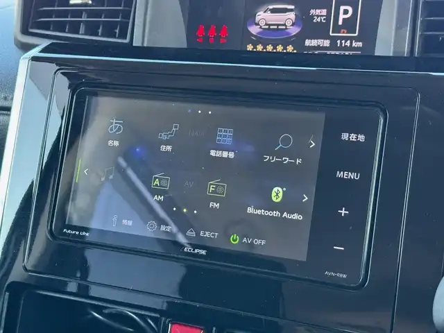 トヨタ ルーミー カスタムG S 滋賀県 2018(平30)年 6.3万km 黒 ワンオーナー/イクリプスフルセグナビ/　フルセグ Bluetooth CD DVD AM FM/バックカメラ/ドライブレコーダー前後/ETC/両側パワースライドドア/シートヒーター/スマートアシストII/衝突回避支援システム/衝突回避支援ブレーキ機能/衝突警報機能（対車両・対歩行者）/車線逸脱警報機能/誤発進抑制制御機能/後方誤発進抑制制御機能/先行車発進お知らせ機能/クリアランスソナー/LEDヘッドランプ（オートレベリング機能付）/LEDフロントフォグランプ＋LEDイルミネーションランプ/純正14インチアルミ/純正フロアマット/純正ドアバイザー/スマートキー×2/プッシュスタート/