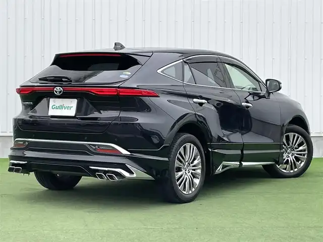 トヨタ ハリアー Z 香川県 2021(令3)年 2.3万km プレシャスブラックパール ワンオーナー/純正ナビ/BT/USB/AUX/Miracast/フルセグTV/全周囲カメラ/JBLサウンド/ハーフレザーシート/右前席パワーシート/純正LEDヘッドライト/純正フォグランプ/オートライト/オートハイビーム/純正19インチアルミホイール/モデリスタエアロ/パワーバックドア/革巻きステアリング/ステアリングスイッチ/クルーズコントロール/HUD/デジタルインナーミラー/衝突被害軽減ブレーキ/LKA/BSM/横滑り防止/コーナーセンサー/オートパーキングホールド/スマートキー×２/ビルトインETC2.0/純正フロアマット/純正ドアバイザー/電動格納ウインカードアミラー(オート機能付き)/純正ドアバイザー