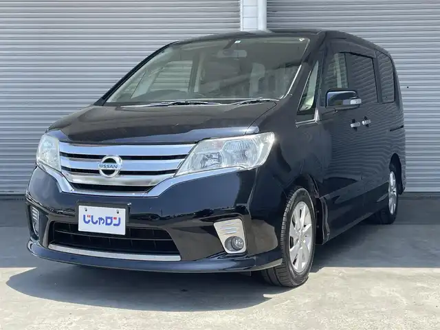 日産 セレナ ハイウェイスター Vセレクション 茨城県 2012(平24)年 8万km スーパーブラック (株)IDOMが運営する【じしゃロン水戸店】の自社ローン専用車両になりますこちらは現金またはオートローンご利用時の価格です。自社ローンご希望の方は別途その旨お申付け下さい/両側パワースライドドア/社外SDナビ/ -Bluetooth DVD CD SD フルセグTV-/バックカメラ/ETC/クルーズコントロール/スマートキー/オートライト/純正フロアマット/純正１６インチAW