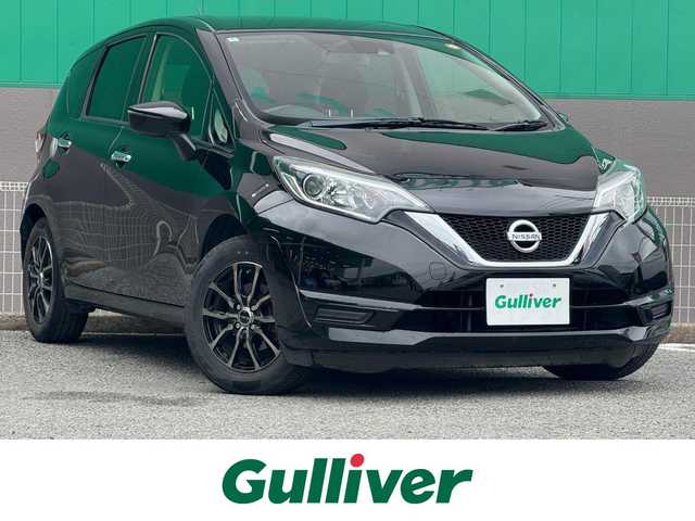 日産 ノート X 千葉県 2017(平29)年 7.6万km スーパーブラック 社外ナビ（AM/FM/ワンセグTV/Bluetooth）/インテリジェントエマージェンシーブレーキ/車線逸脱警報/ETC/バックモニター/プッシュエンジンスタート/アイドリングストップ/オートライト