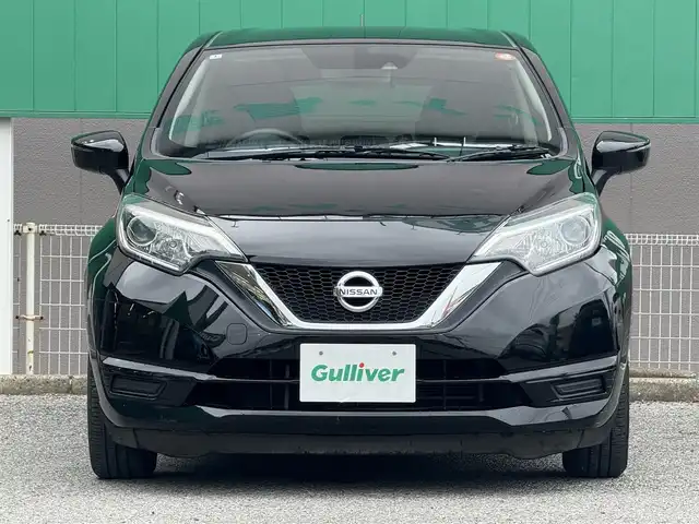 日産 ノート X 千葉県 2017(平29)年 7.6万km スーパーブラック 社外ナビ（AM/FM/ワンセグTV/Bluetooth）/インテリジェントエマージェンシーブレーキ/車線逸脱警報/ETC/バックモニター/プッシュエンジンスタート/アイドリングストップ/オートライト