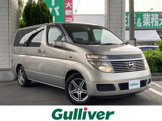 日産 エルグランド VG 東京都 2003(平15)年 13.3万km シャンパンシルバー 純正HDDナビ/バックモニター/ドライブレコーダー/ETC/後席用モニター/片側パワースライドドア/オートライト/アンチブレーキングシステム/保証書・取扱説明書