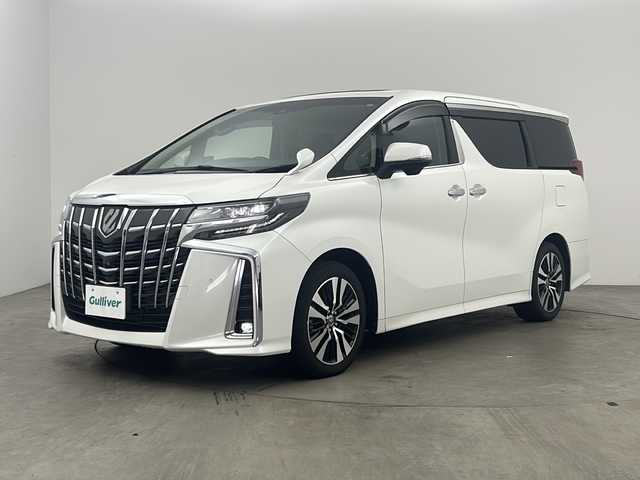 トヨタ アルファード S Cパッケージ 兵庫県 2023(令5)年 1.6万km ホワイトパールクリスタルシャイン トヨタセーフティセンス/・プリクラッシュセーフティ/・レーントレーシングアシスト/・ロードサインアシスト/・レーダークルーズコントロール/・アダプティブハイビームアシスト/アルパイン11インチメモリナビ/・Bluetooth/CD/DVD//・フルセグテレビ/・バックカメラ/・サイドカメラ/両側パワースライドドア/三眼LEDヘッドライト/ALPINEフリップダウンモニター/前後ドライブレコーダー/前後コーナーセンサー/革巻きステアリング/ステアリングスイッチ/ステアリングヒーター/オートマチックハイビーム/純正フロアマット/純正18インチアルミホイール/レザーシート/パワーシート（D席＋N席）/メモリシート（D席）/シートヒーター（D席＋N席）/エアシート（D席＋N席）/デジタルインナーミラー/電動パーキングブレーキ/ワンオーナー/新車保証書/取扱説明書