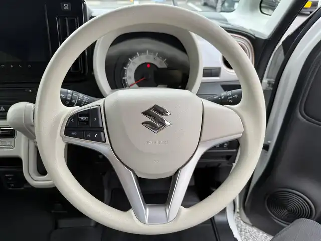 スズキ ワゴンＲ スマイル HYBRID X 静岡県 2022(令4)年 0.9万km ピュアホワイトP ワンオーナー・保証書/走行8916キロ（登録時）/マイルドハイブリット/アイドリングストップシステム/セーフティサポート/両側パワースライドドア/純正9型メモリーナビ/地デジTV/DVD再生/CD/Bluetoothオーディオ/ステアリングスイッチ/全方位カメラ/LEDヘッドランプ/LEDフォグランプ/ウィンカードアミラー/D席シートヒーター/メッキドアハンドル/純正14インチアルミ/スマートキー×2/プッシュスタート/パーソナルテーブル（D席背面）/純正フロアマット/純正ワイドドアバイザー/オートエアコン/WエアB＋サイドエアB/車両取説＋ナビ取説あり