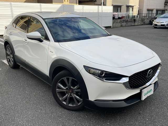 マツダ ＣＸ－３０ XD 100周年特別記念車 広島県 2020(令2)年 3.9万km スノーフレイクホワイトパールマイカ /登録時走行距離/　　　　　　　38146キロ/i-stop/純正ナビ/全方位モニター/地デジ/赤革シート/シートヒーター/クルーズコントロール/パワーバックドア/ステアヒーター/BOSEサウンドシステム/スペアキー×１/ETC/新車時整備手帳/　　【保証書】/取扱説明書/