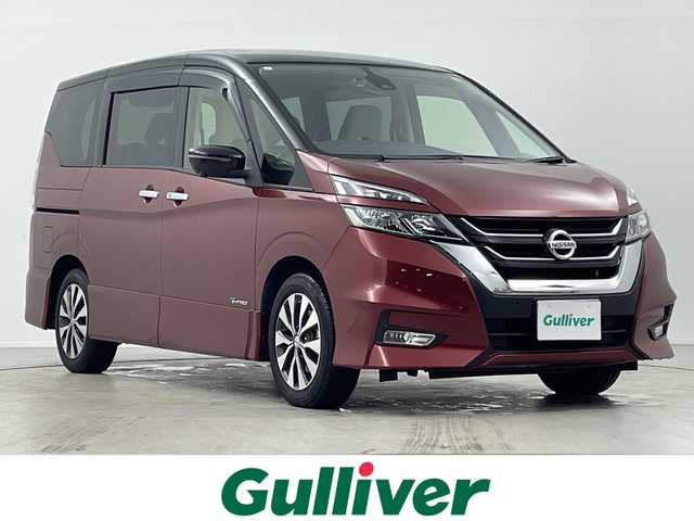 日産 セレナ ハイウェイスター 岐阜県 2017(平29)年 6.6万km マルーンレッド 2トーン 純正ナビ/CD/DVD/Bluetooth/SD/フルセグTV/アラウンドビュモニター/ハンズフリーオートスライドドア/パワースライドドア/インテリジェントパークアシスト/エマージェンシーブレーキ/車線逸脱警報/ECOモード/ソナー/標識検知/クルーズコントロール/ドライブレコーダー/ETC/ステアリングリモコン/革巻きステアリング/スマートキー/プッシュスタート/純正フロアマット/純正ドアバイザー/純正16インチアルミホイール