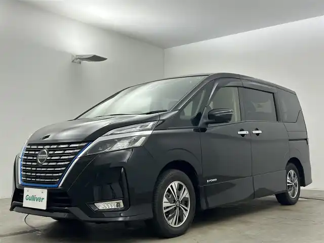 日産 セレナ e－パワー ハイウェイスター V 岡山県 2021(令3)年 7.1万km ダイヤモンドブラック 純正１０インチナビ/１１インチフリップダウンモニター/プロパイロット/衝突軽減ブレーキシステム/アラウンドビューモニター/ビルトインＥＴＣ/シートヒーター/デジタルインナーミラー/両側パワースライドドア