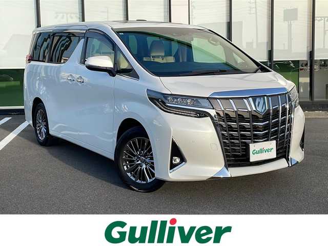 トヨタ アルファードハイブリット エグゼクティブ ラウンジ 岐阜県 2021(令3)年 4万km ホワイトパールクリスタルシャイン メーカーナビ　/全方位カメラ　/ビルトインＥＴＣ　/ドライブレコーダー　/ツインルーフ　/後席モニター　/デジタルインナーミラー　/横滑り防止装置/衝突軽減システム/レーンキープアシスト　/ブレーキホールド　/クルーズコントロール　/パワーシート/エアシート　/シートヒーター/１００Ｖ電源/純正17インチアルミホイール/JBLサウンドシステム/全オートパワーウィンドウ/革巻きステアリング/電動リアゲート/プッシュスタート/スマートキー/スペアキー