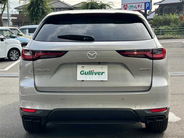 マツダ ＣＸ－６０ 25S Lパッケージ 愛媛県 2023(令5)年 1.2万km プラチナクォーツメタリック 純正ナビ(Bluetooth/AppleCarPlay/AndroidAuto/HDMI)/全周囲カメラ/レーダークルーズコントロール/パワーリフトゲート/全席シートヒーター/ステアリングヒーター/雨滴感知ワイパー/前後ドライブレコーダー/ビルトインETC/白レザーシート/ブラインドスポットモニター/LEDヘッドライト/レーンキープアシスト/横滑り防止装置/盗難防止装置/オートライト/オートマチックハイビーム/前後コーナーセンサー/ステアリングリモコン/革巻ステアリング/ABS