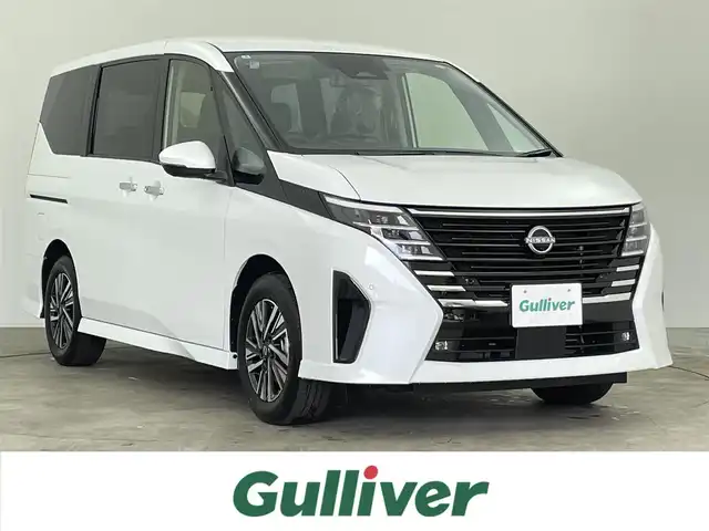 日産 セレナ e－パワー ハイウェイスター V 千葉県 2025(令7)年 0.1千km プリズムホワイト 登録済未使用車/エマージェンシーブレーキ/・プロパイロット/・レーンキープアシスト/・車線逸脱警報システム/・ブラインドスポットモニター/・クリアランスソナー/純正12.3インチコネクティッドナビ/・USB/Bluetooth/フルセグTV/・アラウンドビューモニター/・ビルトインETC2.0/・インテリジェントルームミラー/・純正前後ドライブレコーダー/純正フリップダウンモニター/両側電動ドア/革巻きステアリング/・ステアリングスイッチ/電子パーキング/・ブレーキホールド/ハーフレザーシート/左右独立エアコン/置くだけ充電/オートライト/・オートマチックハイビーム/・LEDヘッドライト/・LEDフォグランプ/純正16インチAW/電動格納ウインカーミラー/プッシュスタート/・スマートキー/・スペアキー/取扱説明書、新車時保証書