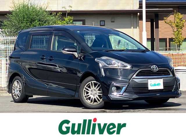 トヨタ シエンタ G 大阪府 2017(平29)年 2.3万km ブラックマイカ モデリスタエアロ/純正ナビ(CD/DVD/BT/フルセグ)/バックカメラ/両側パワースライドドア/ETC2.0/ワンオーナー/USB入力端子/ウォークスルー/純正フロアマット/横滑り防止装置/レーンキープアシスト/オートライト/オートマチックハイビーム/LEDヘッドライト/Wエアバック/純正ホイールキャップ車載/エンジンスタートボタン/スマートキー/パワーステアリング/パワーウィンドウ/アイドリングストップ/オートエアコン/社外アルミホイール/ABS/Wエアバック