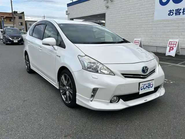 トヨタ プリウス α G 群馬県 2012(平24)年 7.5万km ホワイトパールクリスタルシャイン (株)IDOMが運営する【じしゃロン伊勢崎店】の自社ローン専用車両になりますこちらは現金またはオートローンご利用時の価格です。自社ローンご希望の方は別途その旨お申付け下さい/純正HDDナビゲーション/バックカメラ/CD/DVD/SD/BT/DTV/MSV/ビルトインETC/クルーズコントロール/LEDヘッドライト/フォグライト/オートライト/ドアバイザー/純正フロアマット