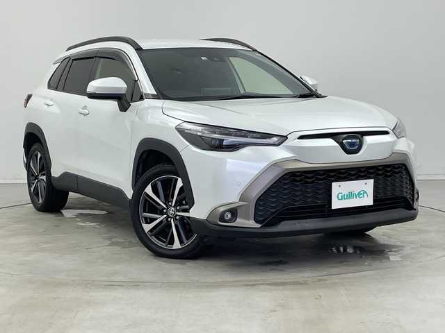 トヨタ カローラ クロス ハイブリッド Z 新潟県 2022(令4)年 4.9万km プラチナホワイトパールマイカ ４WD/純正ディスプレイオーディオ/（BT/FM/AM/フルセグTV）/バックカメラ/ステアリングスイッチ/パワーシート/ハーフレザーシート/シートヒーター/電動リアゲート/TVキャンセラー/シーケンシャルウィンカー/電格ミラー/純正LEDオートヘッドライト/フロントフォグライト/ヘッドライトレベライザー/電格ミラー/ETC