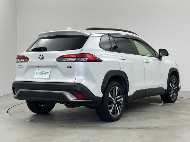 トヨタ カローラ クロス ハイブリッド Z 新潟県 2022(令4)年 4.9万km プラチナホワイトパールマイカ ４WD/純正ディスプレイオーディオ/（BT/FM/AM/フルセグTV）/バックカメラ/ステアリングスイッチ/パワーシート/ハーフレザーシート/シートヒーター/電動リアゲート/TVキャンセラー/シーケンシャルウィンカー/電格ミラー/純正LEDオートヘッドライト/フロントフォグライト/ヘッドライトレベライザー/電格ミラー/ETC
