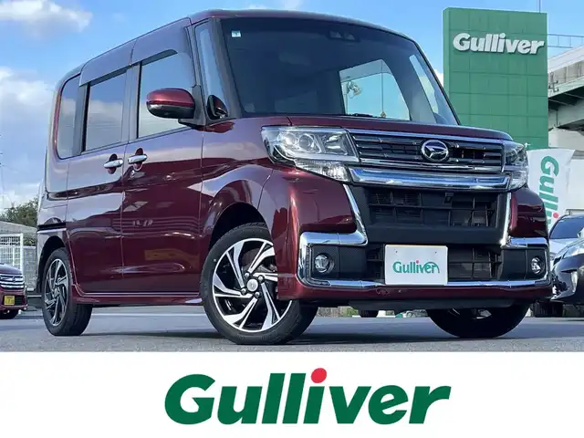 ダイハツ タント カスタムRSトップED VS SAⅢ 愛知県 2019(平31)年 9万km 赤 スマートキー/プッシュスタート/純正8インチナビ/（CD/DVD/FM/AM/BT/HDMI/USB）/フルセグTV/パノラミックビューモニター/純正10.1インチフリップダウンモニター/ETC/純正15インチAW/スマートアシスト3/両側パワースライドドア/ハーフレザーシート/シートヒーター/純正フロアマット/純正ドアバイザー/ステアリングスイッチ/取説、保証書
