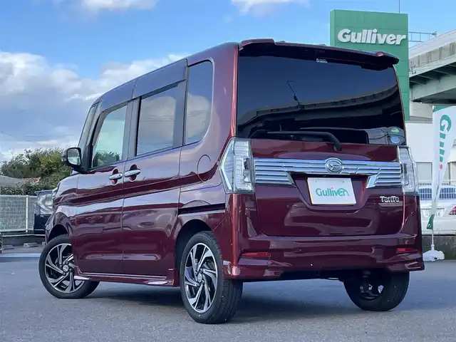 ダイハツ タント カスタムRSトップED VS SAⅢ 愛知県 2019(平31)年 9万km 赤 スマートキー/プッシュスタート/純正8インチナビ/（CD/DVD/FM/AM/BT/HDMI/USB）/フルセグTV/パノラミックビューモニター/純正10.1インチフリップダウンモニター/ETC/純正15インチAW/スマートアシスト3/両側パワースライドドア/ハーフレザーシート/シートヒーター/純正フロアマット/純正ドアバイザー/ステアリングスイッチ/取説、保証書