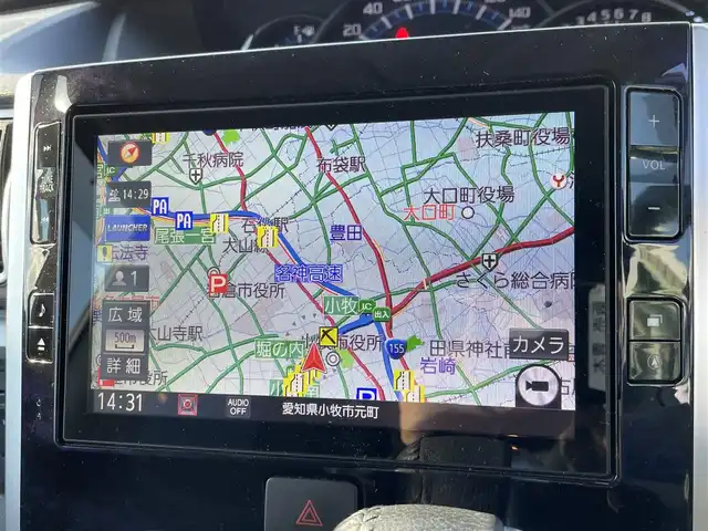 ダイハツ タント カスタムRSトップED VS SAⅢ 愛知県 2019(平31)年 9万km 赤 スマートキー/プッシュスタート/純正8インチナビ/（CD/DVD/FM/AM/BT/HDMI/USB）/フルセグTV/パノラミックビューモニター/純正10.1インチフリップダウンモニター/ETC/純正15インチAW/スマートアシスト3/両側パワースライドドア/ハーフレザーシート/シートヒーター/純正フロアマット/純正ドアバイザー/ステアリングスイッチ/取説、保証書