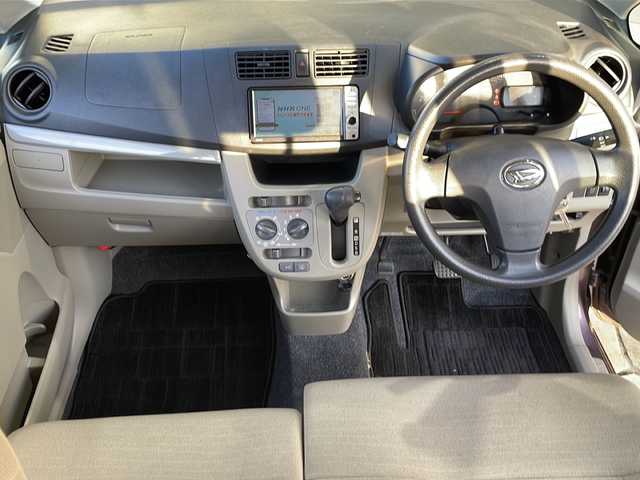 ダイハツ ムーヴ L 静岡県 2013(平25)年 8.4万km シルキーマルーンクリスタルメタリック 純正メモリナビ/・CD/・DVD/・フルセグＴＶ/・Bluetooth/・AM/・FM/主要装備/・ETC/・純正フロアマット/・Wエアバック/・リモコンキー/・純正ホイールキャップ