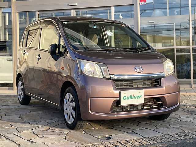 ダイハツ ムーヴ L 静岡県 2013(平25)年 8.4万km シルキーマルーンクリスタルメタリック 純正メモリナビ/・CD/・DVD/・フルセグＴＶ/・Bluetooth/・AM/・FM/主要装備/・ETC/・純正フロアマット/・Wエアバック/・リモコンキー/・純正ホイールキャップ