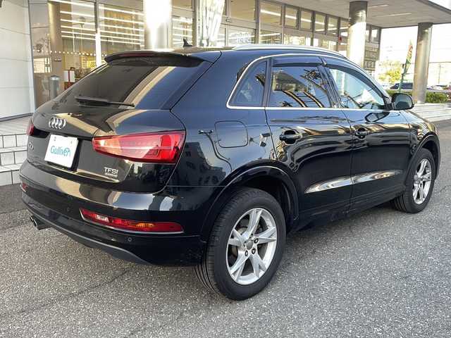 アウディ Ｑ３ 2．0 TFSI クワトロ 180PS 福井県 2017(平29)年 11.7万km 黒 プッシュスタート/スマートキー/オートライト/電格ミラー/ステアリングスイッチ/前席パワーシート/デジタルインナーミラー/前後ドラレコ/パワーバックドア/コーナーセンサー/ダウンヒルアシストコントロール/ルーフレール