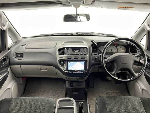 三菱 デリカ スペースギア アクティブフィールドED 宮崎県 2006(平18)年 9.7万km アメジストブラック ４ＷＤ/トランスファーレバー/社外HDDナビ　/オートエアコン　/オートステップ　/スペアキー　/ＥＴＣ　/電動格納ミラ－　/純正フロアーマット /8人乗