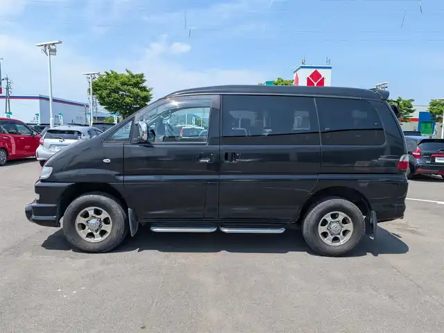 三菱 デリカ スペースギア アクティブフィールドED 福井県 2006(平18)年 9.7万km アメジストブラック ４ＷＤ/トランスファーレバー/社外HDDナビ　/オートエアコン　/オートステップ　/スペアキー　/ＥＴＣ　/電動格納ミラ－　/純正フロアーマット /8人乗