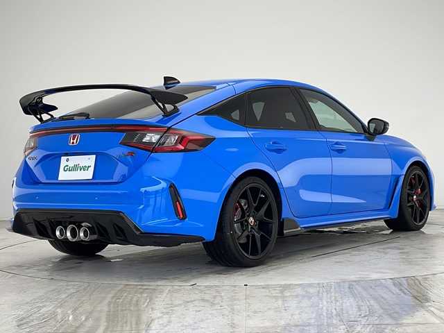 ホンダ シビック タイプR 愛知県 2025(令7)年 0.1万km未満 レーシングブルーパール 登録済未使用車/衝突軽減システム/純正9型ディズプレイオーディオ　ナビあり/レーダークルーズコントロール/フルセグ/Bluetooth/バックカメラ/コーナーセンサー/純正アルミホイール/キャリパー/ETC2.0/ブラインドスポットモニター/LEDヘッドライト/オートマチックハイビーム/ステアリングスイッチ/スマートキー/プッシュスタート