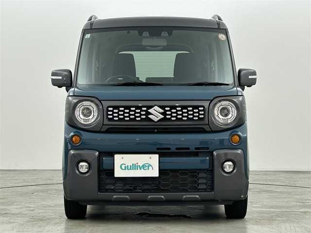 スズキ スペーシア ギア HYBRID XZターボ 福岡県 2021(令3)年 5.6万km デニムブルー ガンメタリック 2トーン ワンオーナー/純正８型ナビ（ＢＴ，フルセグＴＶ）　/全方位カメラ　/ビルトインＥＴＣ　/ＡＣＣ　/コーナーセンサー　/衝突軽減ブレーキ　/レーンキープ/HUD　/アイドリングストップ　/パドルシフト　/両側電動スライドドア　/シートヒーター