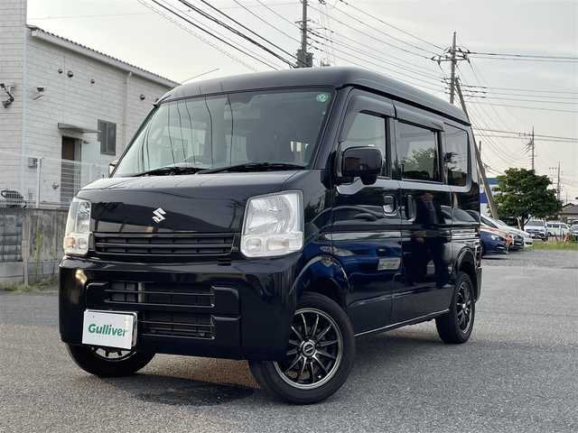 スズキ エブリイ JOIN 群馬県 2016(平28)年 6.1万km ブルーイッシュブラックパール3 ワンオーナー/社外ナビ/両側スライドドア/衝突軽減システム/ETC/4WD/ヘッドライトレベライザー
