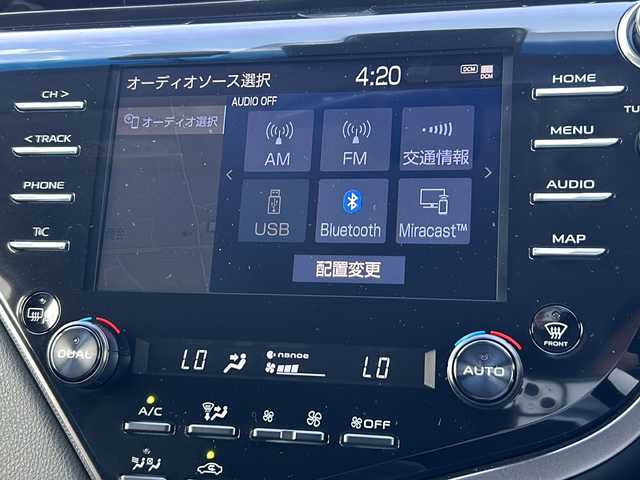 トヨタ カムリ WS ブラックエディション 山形県 2020(令2)年 2.3万km プラチナホワイトパールマイカ トヨタセーフティセンス/バックカメラ/レーダークルーズコントロール/レーンキープアシスト/横滑り防止装置/ブラインドスポットモニター/前後コーナーセンサー/前後ドライブレコーダー/純正メーカーナビ/（Bluetooth/AM/FM/USB)/レザーシート/ＤＮ席パワシート/ＤＮ席シートヒーター/パドルシフト/nanoe/スマートキー/ビルトインETC/オートLEDヘッドライト/純正18インチアルミホイール/ドアバイザー