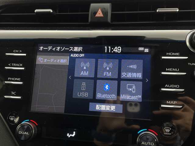 トヨタ カムリ WS ブラックエディション 茨城県 2020(令2)年 2.3万km プラチナホワイトパールマイカ 純正ナビ　バックモニター　衝突被害軽減ブレーキ　スマートキー　追従クルコン　シートヒーター　ＥＴＣ　ドラレコ　横滑り防止装置　ＢＳＭ　コーナーセンサー　プッシュスタート　純正１８インチアルミホイール