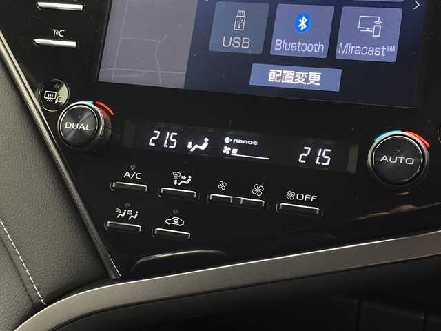 トヨタ カムリ WS ブラックエディション 茨城県 2020(令2)年 2.3万km プラチナホワイトパールマイカ 純正ナビ　バックモニター　衝突被害軽減ブレーキ　スマートキー　追従クルコン　シートヒーター　ＥＴＣ　ドラレコ　横滑り防止装置　ＢＳＭ　コーナーセンサー　プッシュスタート　純正１８インチアルミホイール