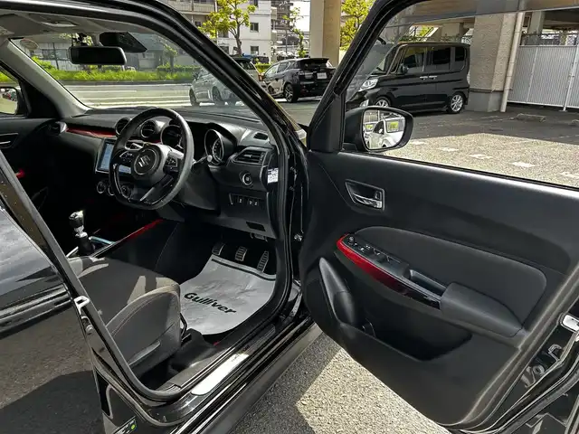 スズキ スイフト スポーツ セーフティPKG 和歌山県 2019(平31)年 1.9万km 黒 社外ナビ（フルセグTV/FM/AM/CD/DVD/USB/Bluetooth/SD）/全方位カメラ/ドライブレコーダー/ワンオーナー/シートヒーター/オートライト/純正アルミホイール/純正フロアマット/純正ドアバイザー/取扱説明書/保証書