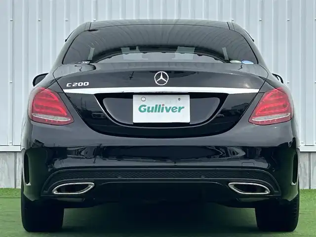 メルセデス・ベンツ Ｃ２００ アバンギャルド AMGライン 香川県 2017(平29)年 2.1万km 黒 ワンオーナー/純正SDナビ/(BT/DVD/フルセグTV)/バックカメラ/アクティブディスタンスアシストディストロニック/パドルシフト/革巻きステアリング/ブラインドスポットモニター/レザーシート/メモリー付きパワーシート/シートヒーター/LEDヘッドライト/オートライト/純正18インチアルミ/革巻きステアリング/レーンキープアシスト/ISOTIX/Wサイド、カーテンエアバック/取扱説明書/プッシュスタート/スペアキー有(1本)