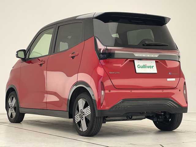 日産 サクラ G 愛知県 2023(令5)年 2.2万km スパークリングレッド/ブラック 純正9型ディスプレイオーディオナビ/全方位カメラ/プロパイロット/レーダークルーズコントロール/シートヒーター/バックカメラ/コーナーセンサー/純正アルミホイール/ETC2.0/インテリジェントミラー/LEDヘッドライト/ステアリングヒーター/レーンキープアシスト/オートマチックハイビーム/ドライブレコーダー/ステアリングスイッチ/スマートキー/プッシュスタート