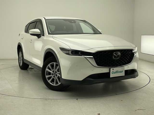 マツダ ＣＸ－５ 20S スマートエディション 千葉県 2022(令4)年 2万km スノーフレイクホワイトパールマイカ ｉＡｃｔｉｖｅｓｅｎｓｅ/純正ナビ（ＢＴ／ＣＤ）/ＥＴＣ/全方位カメラ/純正１７インチＡＷ/純正フロアマット/社外ドラレコ/ＢＳＭ/オートライト/ＬＥＤライト/電子パーキング/ＡＶＨ/HVD/前後コーナーセンサー