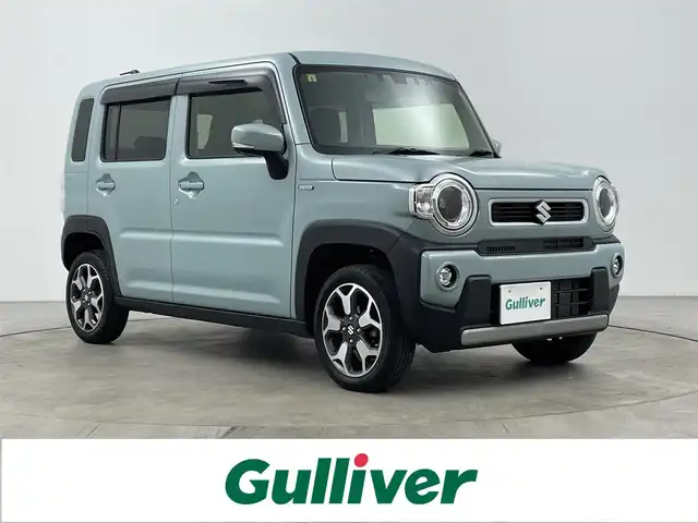 スズキ ハスラー HYBRID X 大分県 2023(令5)年 2万km オフブルーM 社外ナビ/（フルセグ/CD/DVD/Bluetooth）/衝突軽減ブレーキ/レーダークルーズコントロール/車線逸脱抑制機能/ハイビームアシスト/バックカメラ/ビルトインETC/前席シートヒーター/前後ドライブレコーダー/オートライト/LEDヘッドライト/スマートキー・プッシュスタート/ステアリングスイッチ/電動格納ミラー/純正アルミホイール