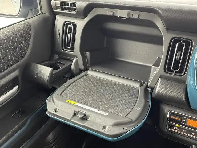 スズキ ハスラー HYBRID X 大分県 2023(令5)年 2万km オフブルーM 社外ナビ/（フルセグ/CD/DVD/Bluetooth）/衝突軽減ブレーキ/レーダークルーズコントロール/車線逸脱抑制機能/ハイビームアシスト/バックカメラ/ビルトインETC/前席シートヒーター/前後ドライブレコーダー/オートライト/LEDヘッドライト/スマートキー・プッシュスタート/ステアリングスイッチ/電動格納ミラー/純正アルミホイール