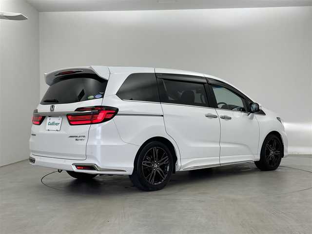 ホンダ オデッセイ ハイブリッド e:HEVアブソルート EX 埼玉県 2021(令3)年 2.7万km プラチナホワイトパール 純正１１インチナビ　純正フリップダウンモニター　ドライブレコーダー　ＥＴＣ　両側パワースライドドア　ＬＥＤヘッドライト マルチビューモニター ホンダセンシング アダプティブクルーズコントロール