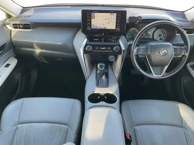 トヨタ ハリアー ハイブリッド G 岩手県 2020(令2)年 8.3万km スティールブロンドM ナビ　ＢＴ　バックカメラ　フルセグ　電動リアゲート　パワーシート　ハーフレザーシート　シートヒーター　デジタルインナーミラー　オートＬＥＤライト　オートマチックハイビーム　純正１８ＡＷ　スマートキー